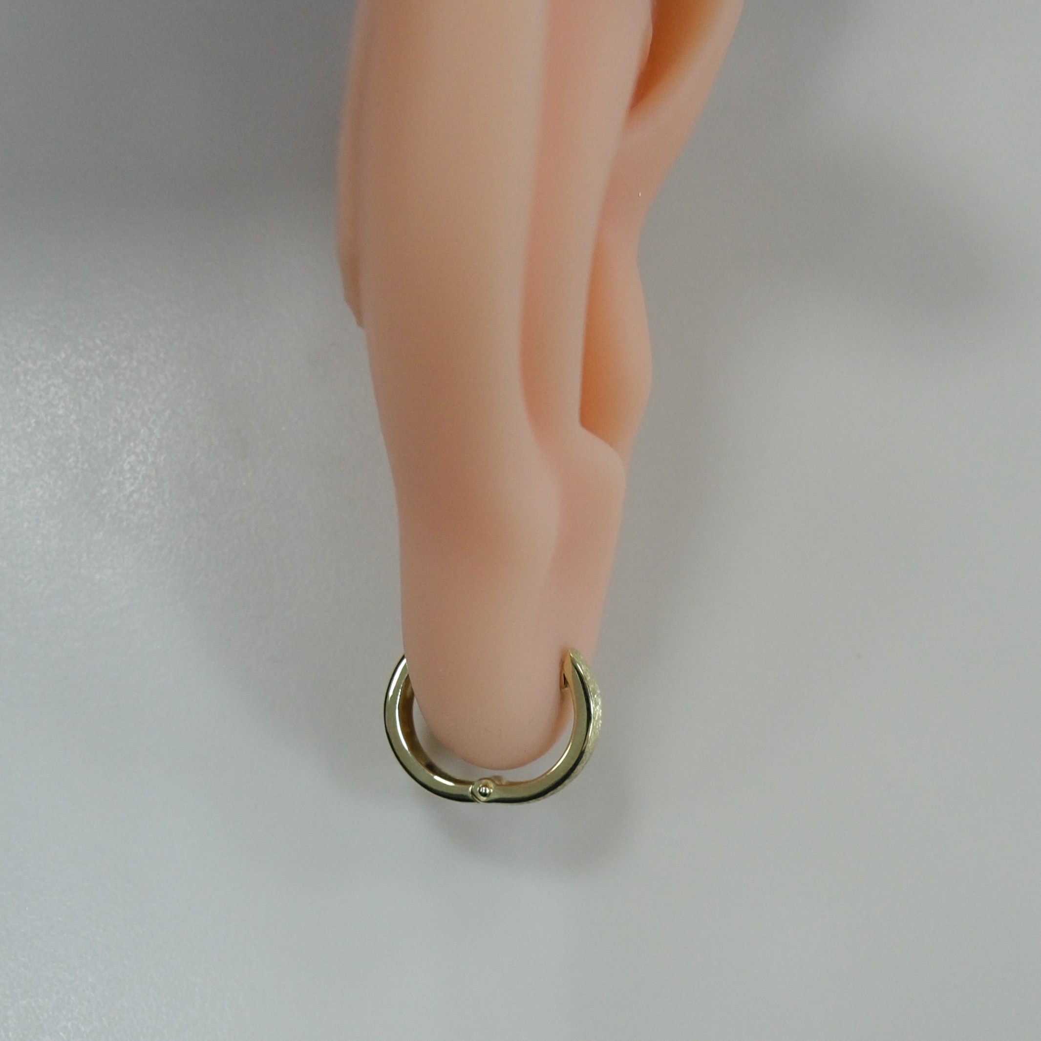 Серьги-конго из желтого золота